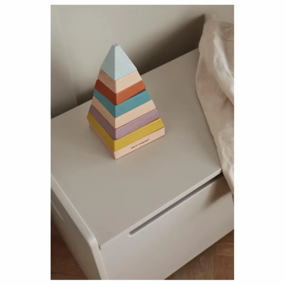 New Pyramide à empiler en bois Jouets D'Éveil