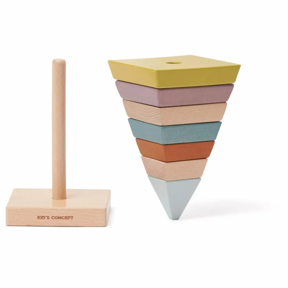 New Pyramide à empiler en bois Jouets D'Éveil