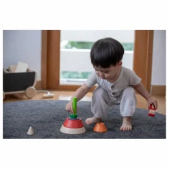 Plan Toys Jouets D'Éveil*Pyramide à empiler et à encastrer