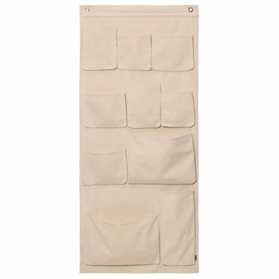 Best Ferm Living Kids Rangement mural en coton XL | Blanc