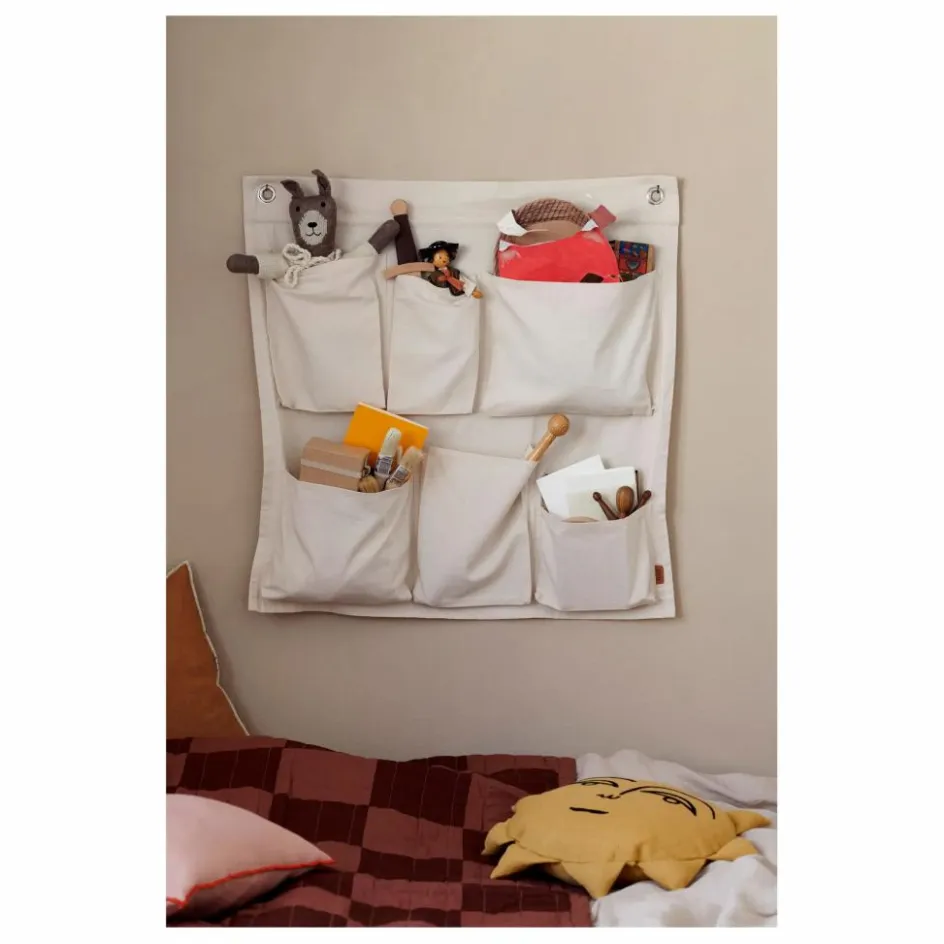 Outlet Rangement mural en coton | Enfant Rangements Muraux|Patères, Paniers Enfant