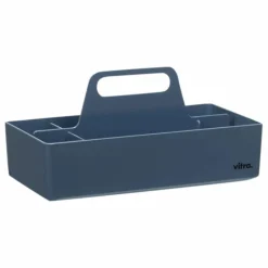 New Vitra Rangement Toolbox en plastique recyclé - Arik Levy | Bleu de mer