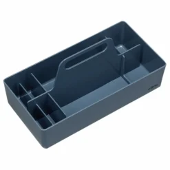 New Vitra Rangement Toolbox en plastique recyclé - Arik Levy | Bleu de mer