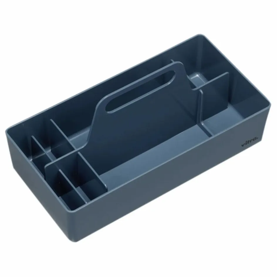 New Vitra Rangement Toolbox en plastique recyclé - Arik Levy | Bleu de mer