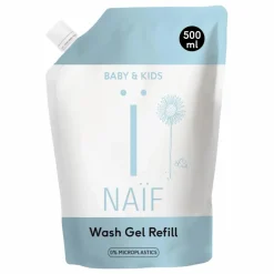 Online Naïf Natural Skincare Recharge gel douche - 500 ml Non teinté