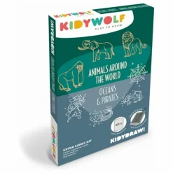 Kidywolf Recharge pour Kidydraw Mini - Pirates, princesses et animaux sauvages| Loisirs Créatifs
