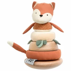 Clearance Sebra Renard à empiler doudou et bois Multicolore