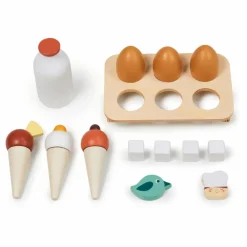 Online Tender Leaf Toys Réfrigérateur et ses accessoires en bois Multicolore