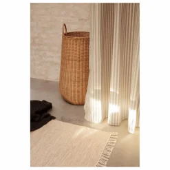 Sale Ferm Living Rideau de douche Chambray | Blanc