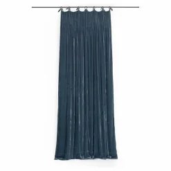 Outlet Le Monde Sauvage Rideau en velours de soie Istanbul Bleu