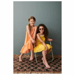 Enfant Caramel Robes, Combinaisons*Robe à Bretelles Soie Grape |