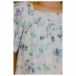 Sale Tartine et Chocolat Robe Ajourée Liberty | Blanc