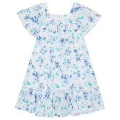 Sale Tartine et Chocolat Robe Ajourée Liberty | Blanc