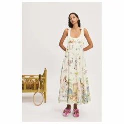 Sale Alémais Robe Anouk Ballet Lin | Crème