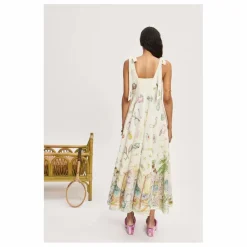 Sale Alémais Robe Anouk Ballet Lin | Crème