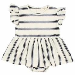 Búho Robes*Robe Body Rayures Coton Bio |