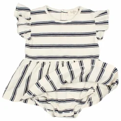 Búho Robes*Robe Body Rayures Coton Bio |