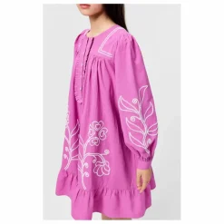 Best Molo Robe Boutonnée Crelo Fleurs Coton Bio | Violet