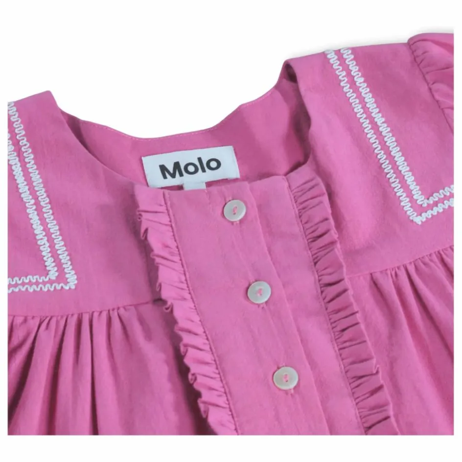 Best Molo Robe Boutonnée Crelo Fleurs Coton Bio | Violet