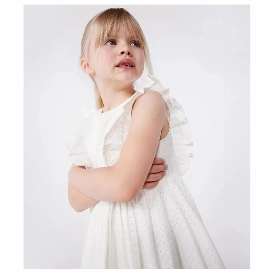 Petit Bateau Robe Brendice Broderie Anglaise Coton Bio ||Enfant Robes, Combinaisons