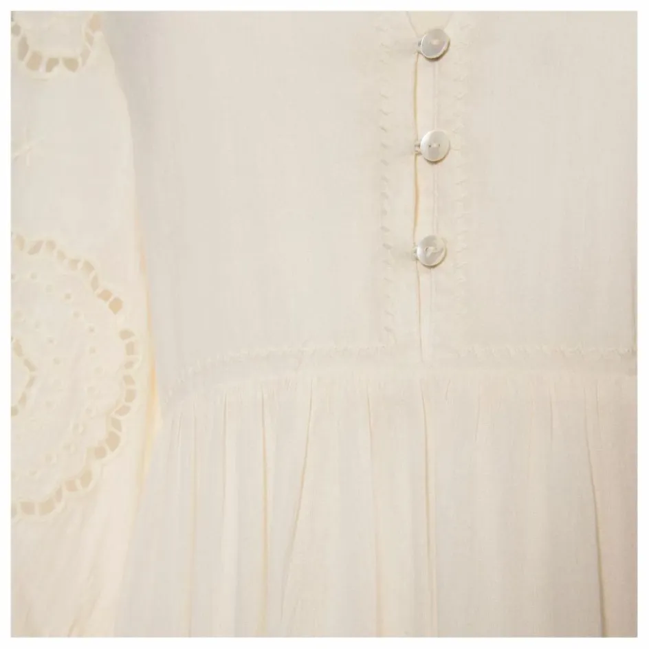Alma Deia Robe Brodé Manches Longues en Coton Bio ||Femme Robes, Combinaisons