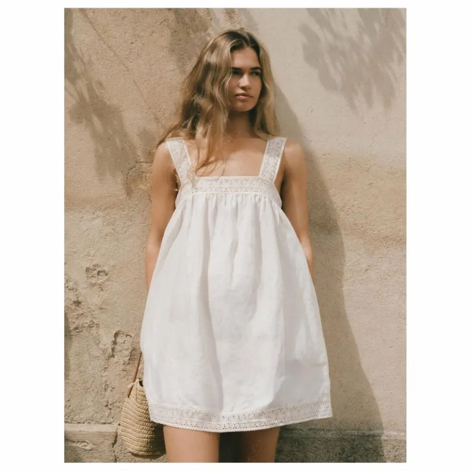 Hot Robe Broderie | Femme Robes, Combinaisons