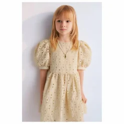 Discount the new society Robe Broderie Anglaise Creta | Beige