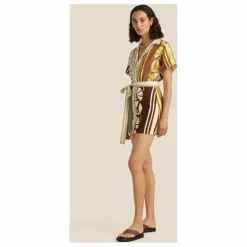 Clearance Soleil Soleil Robe Brodie Clove Lin | Ecru