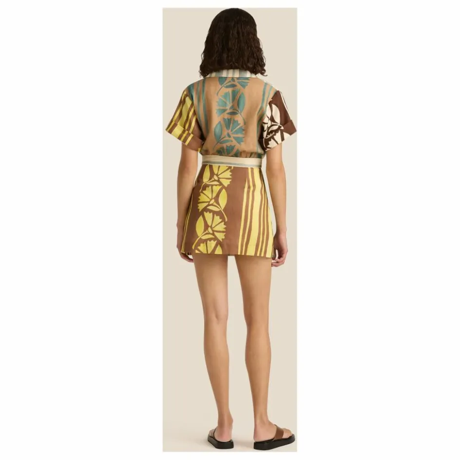 Clearance Soleil Soleil Robe Brodie Clove Lin | Ecru