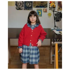 Matona Robe Carreaux Flanelle Tencel ||Enfant Robes, Combinaisons|Robes