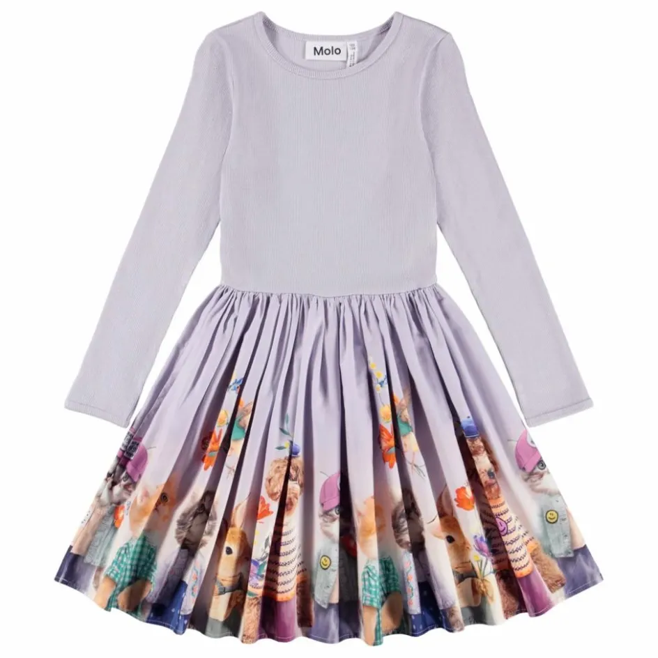 Molo Robe Casis Coton Bio | Lilas|Enfant Robes, Combinaisons