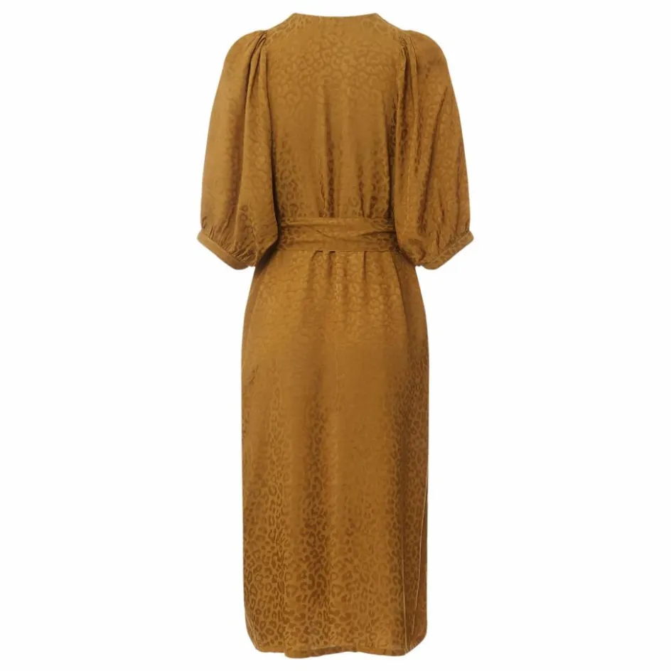 Alma Deia Robe Ceinturée Midi Jacquard ||Femme Robes, Combinaisons