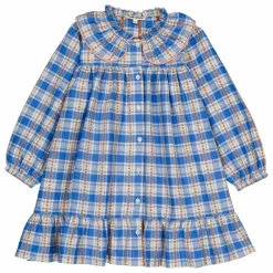 Best Hello Simone Robe Charlie Carreaux | Bleu