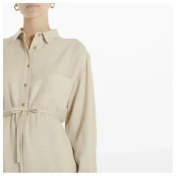Pomandère Robe Chemise Etamine Laine | Ecru
