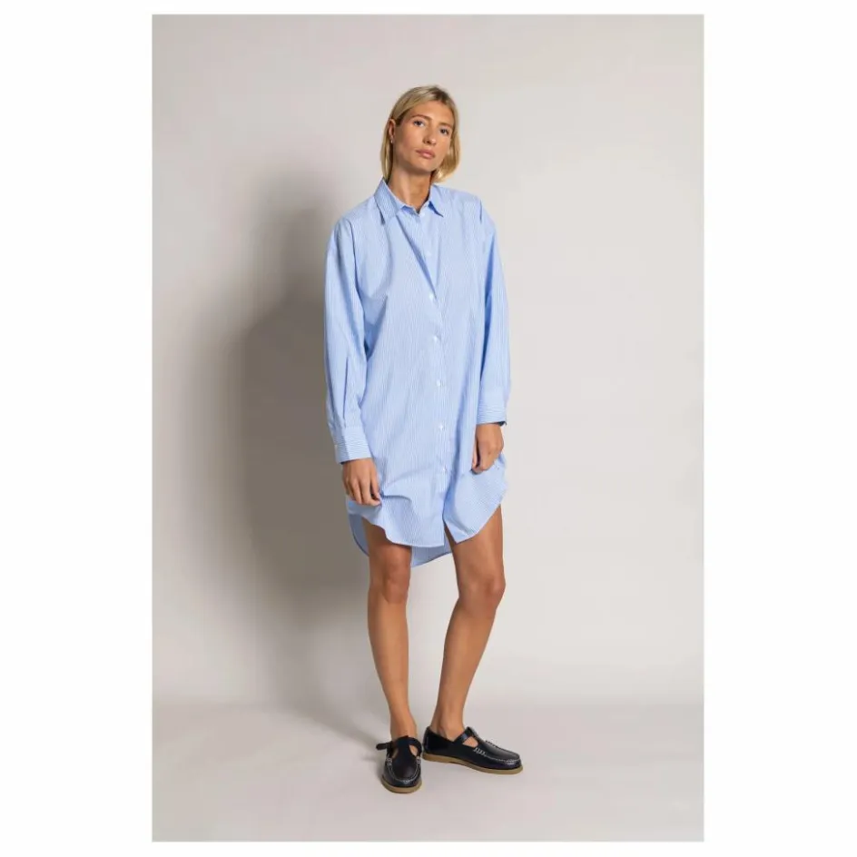 Smallable Woman Robe Chemise Lydie Rayée | Bleu Clair