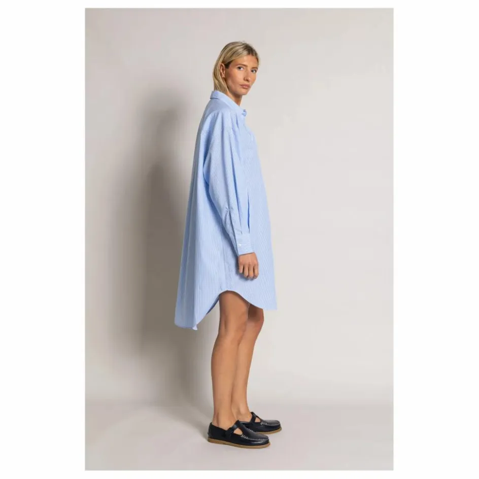 Smallable Woman Robe Chemise Lydie Rayée | Bleu Clair