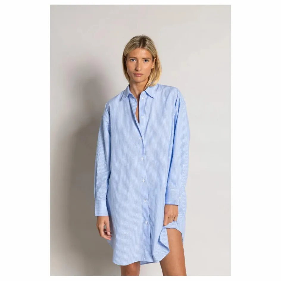 Smallable Woman Robe Chemise Lydie Rayée | Bleu Clair