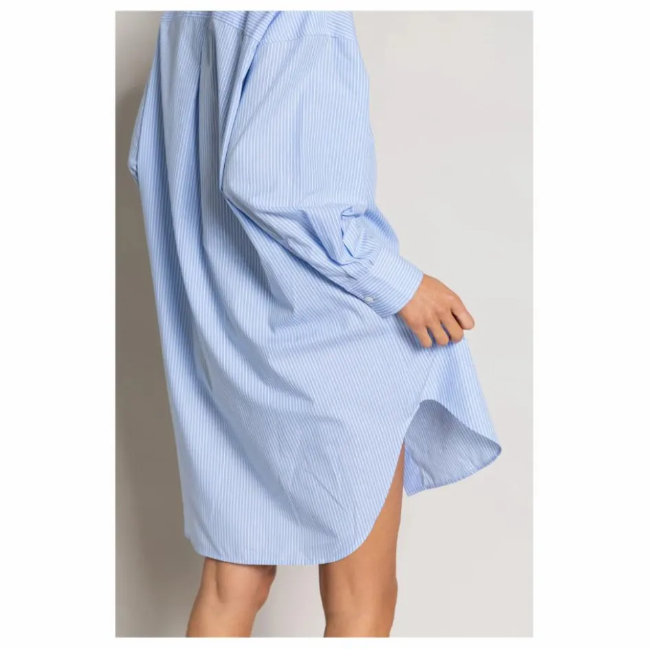 Smallable Woman Robe Chemise Lydie Rayée | Bleu Clair
