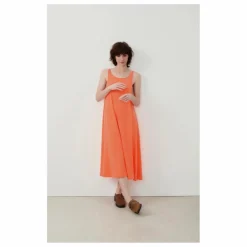 Robe Col Bateau Lopintale Coton et Lin | Femme Robes, Combinaisons|Vêtements Pour La Grossesse/Maternité