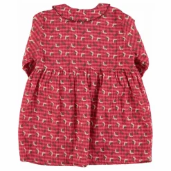 Online Piupiuchick Robe Col Claudine Fleurs | Rose