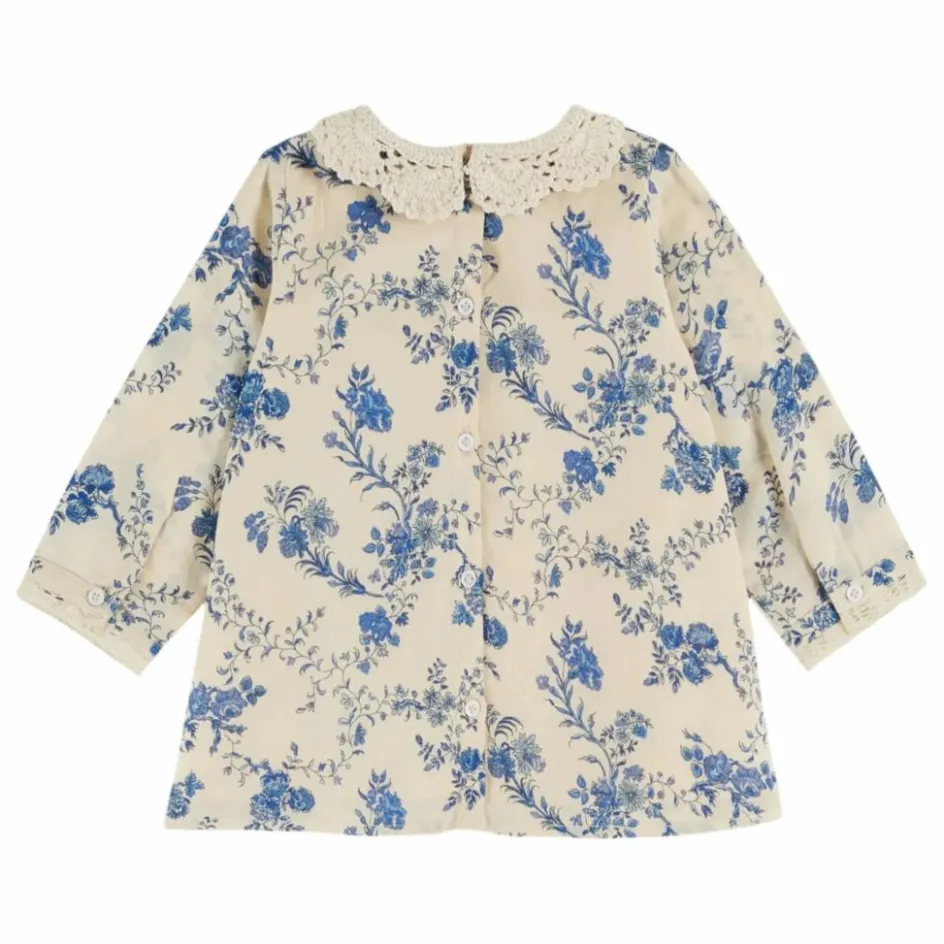 Emile et Ida Robe Col Crochet Fleurie || Robes