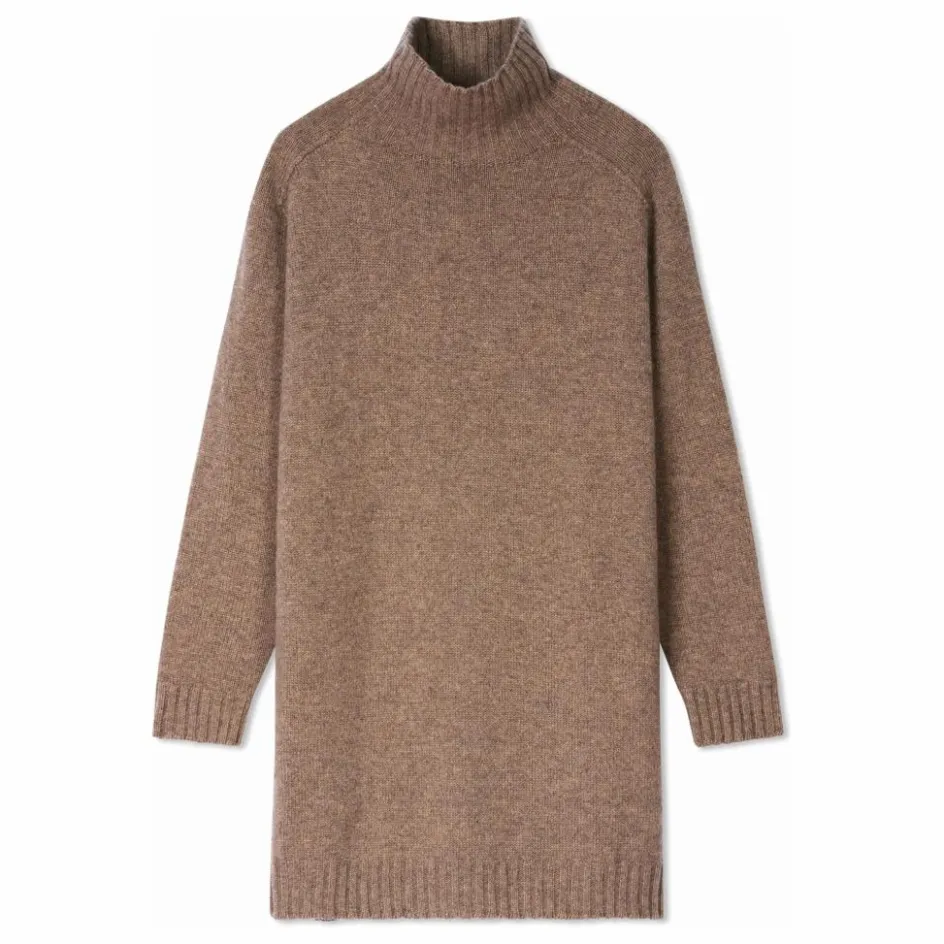 Bompard Robe Col Montant Ample Manches Marteau Cachemire ||Femme Robes, Combinaisons