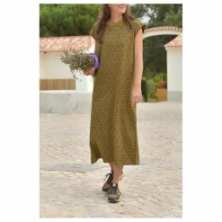 Discount Marlot Paris Robe Constance Mini Léopard Coton Bio - Collection Femme | Marron