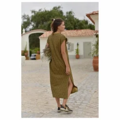 Discount Marlot Paris Robe Constance Mini Léopard Coton Bio - Collection Femme | Marron