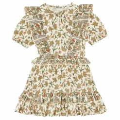 New the new society Robe Courte Indiana | Blanc cassé