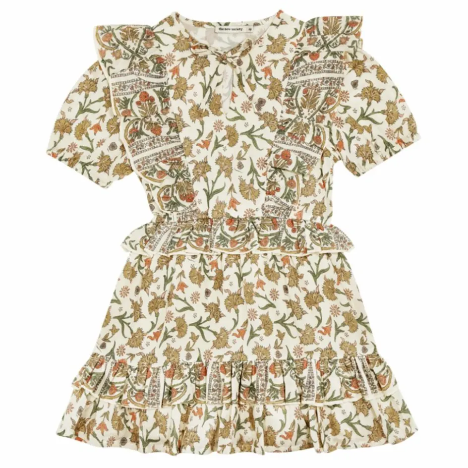 New the new society Robe Courte Indiana | Blanc cassé