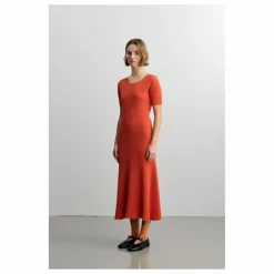 FUB Robe Côtelée Coton Bio - Collection Femme ||Femme Robes, Combinaisons