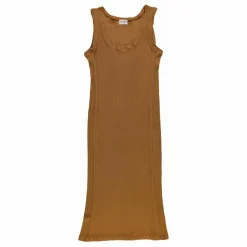 Discount Poudre Organic Robe Côtelée Fève - Collection Femme | Marron