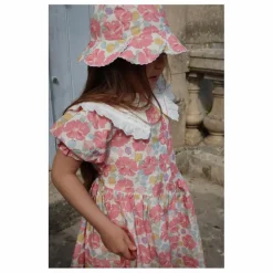 Discount Konges Sløjd Robe Cœur à Col Coton Bio | Framboise