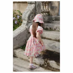 Discount Konges Sløjd Robe Cœur à Col Coton Bio | Framboise